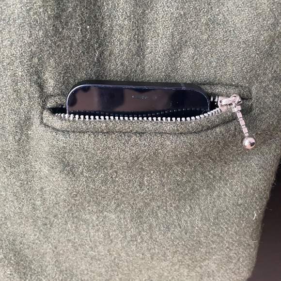 Twik by Simons Olive Wool-Blend Vest (M) - Picture 6 of 8